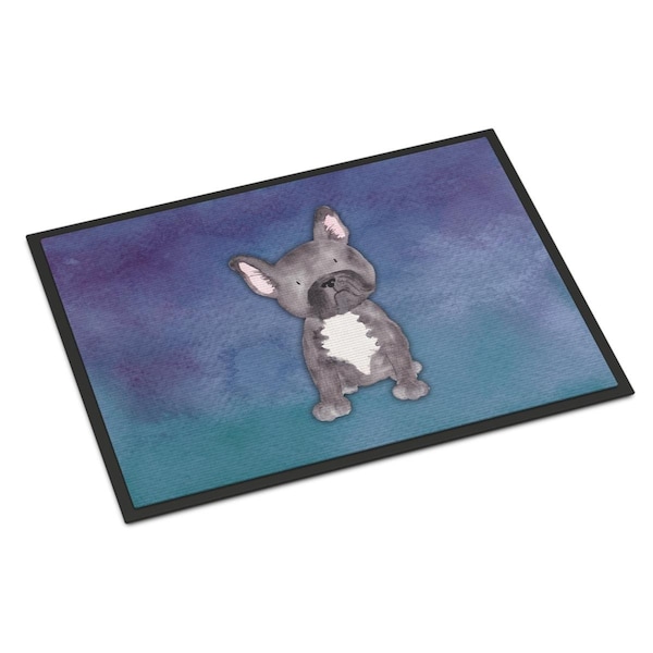 Carolines Treasures 18 x 27 in. French Bulldog Watercolor Indoor or Outdoor Mat BB7395MAT - main